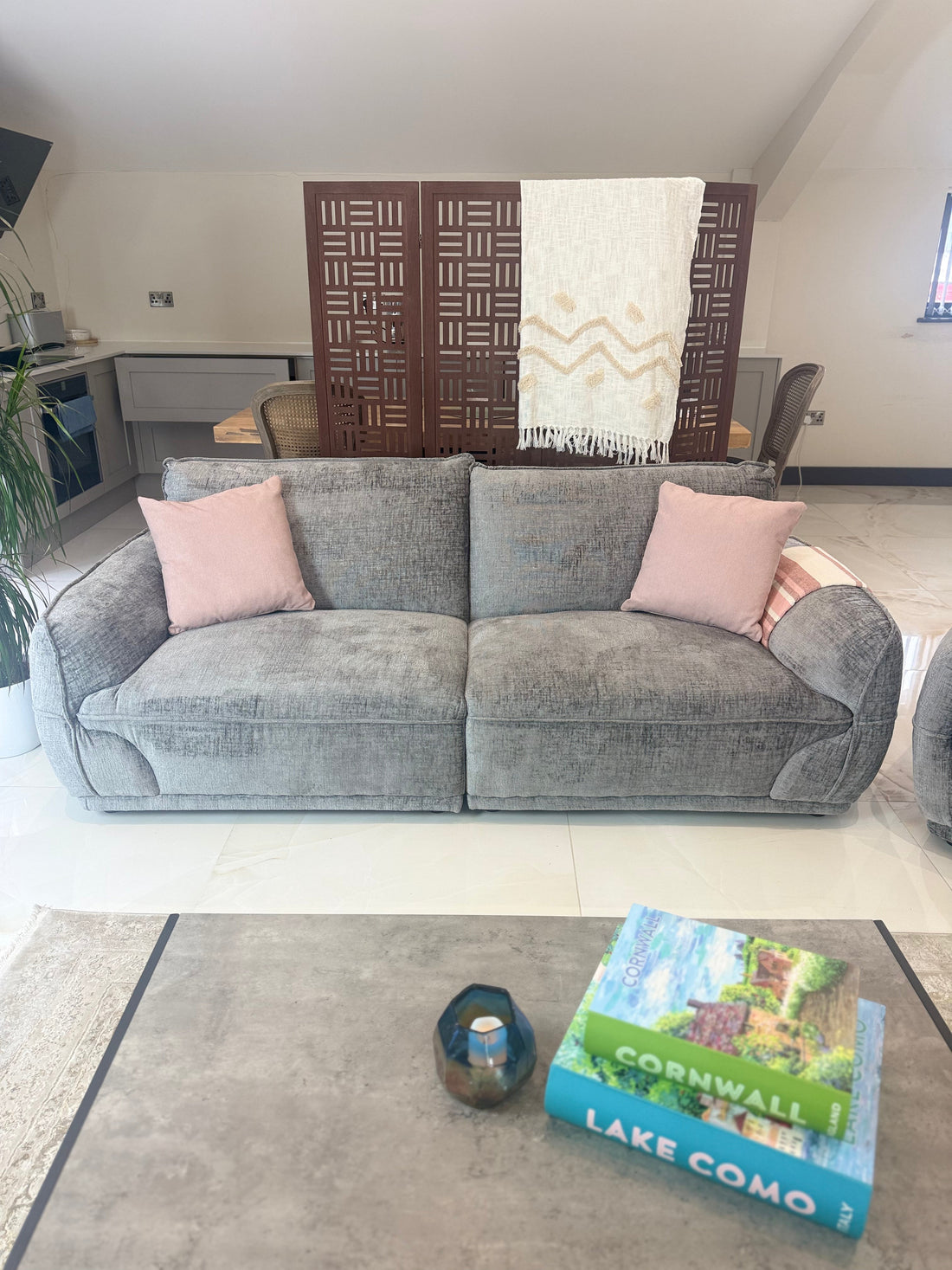Angelo Sofa Grey 3 Seater
