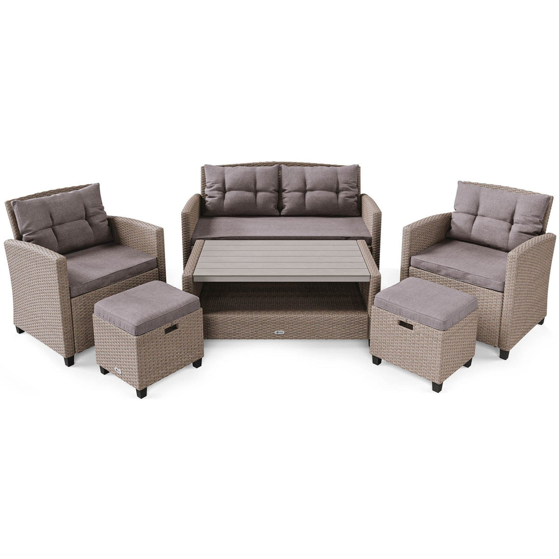 FIRENZE garden furniture DV-016GF - Beige/Light Grey